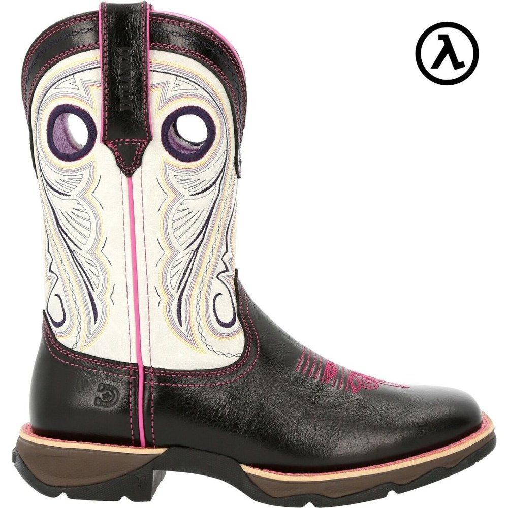 Lady Rebel™ by Durango® Women's Raven Black & White Western Boot, worn twice!!